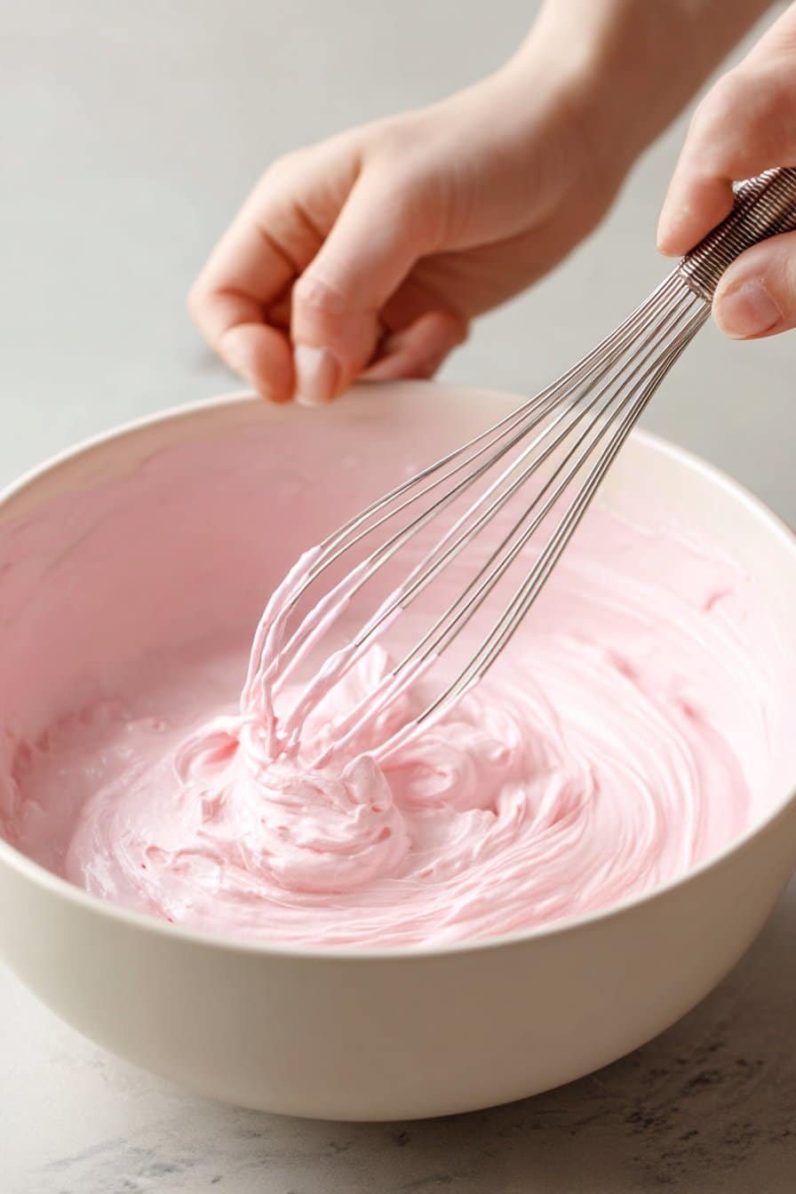 Pink Velvet Cheesecake Bites instructions process