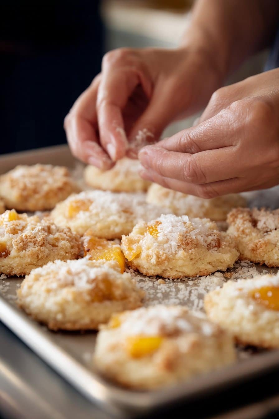 Peach Cobbler Cookies instructions process
