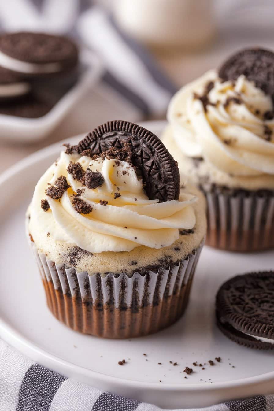 Oreo Cupcakes serving
