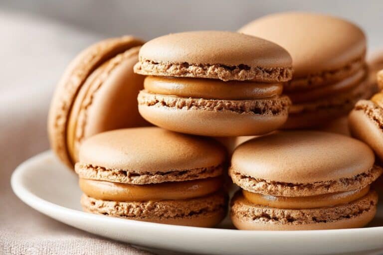 Biscoff Cookie Butter Macarons featured