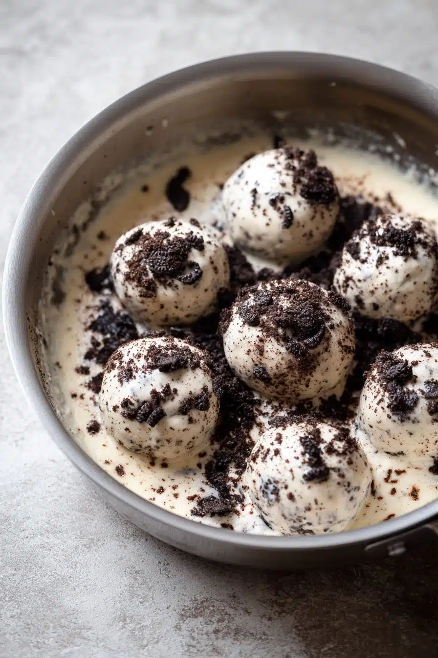 Creamy Oreo Balls instructions process