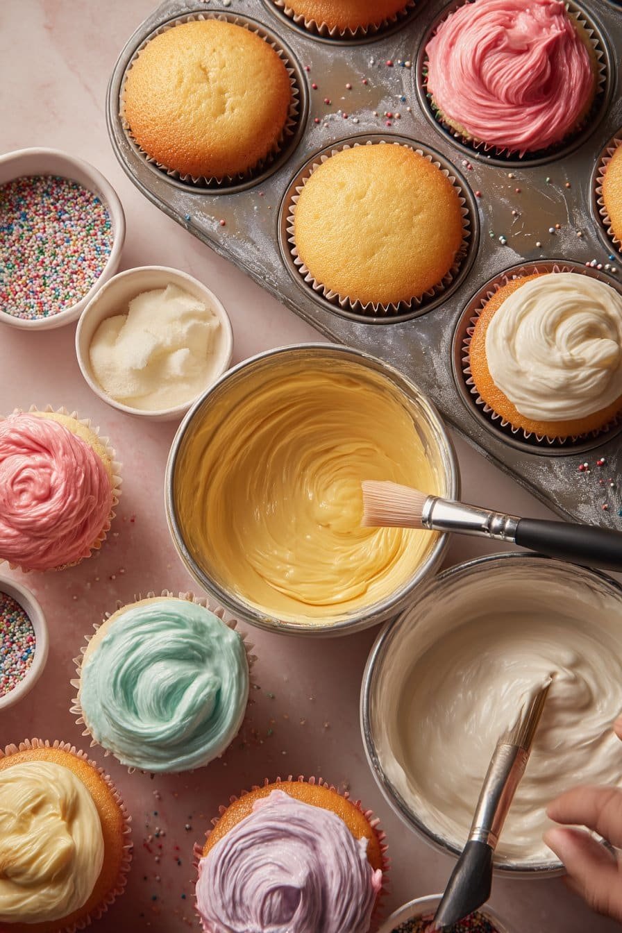 Nutella Chocolate Cupcakes, Lemon Blueberry Cupcakes & More instructions process