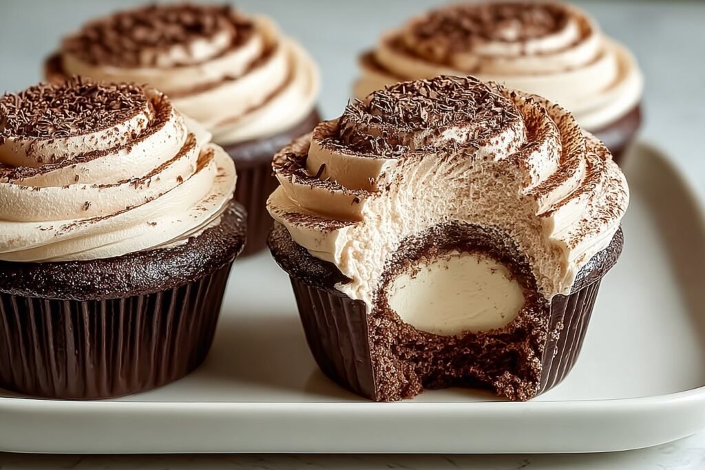 Chocolate Tiramisu Cupcakes featured