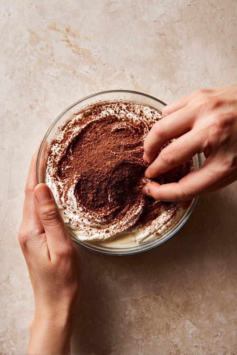 Cherry Almond Extract Tiramisu instructions process