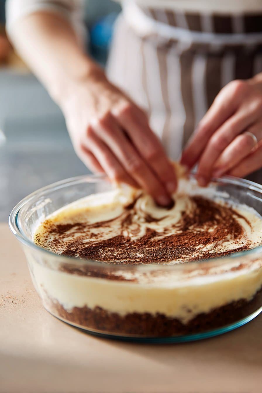 Hot Fudge Sundae Brownie Cheesecake instructions process