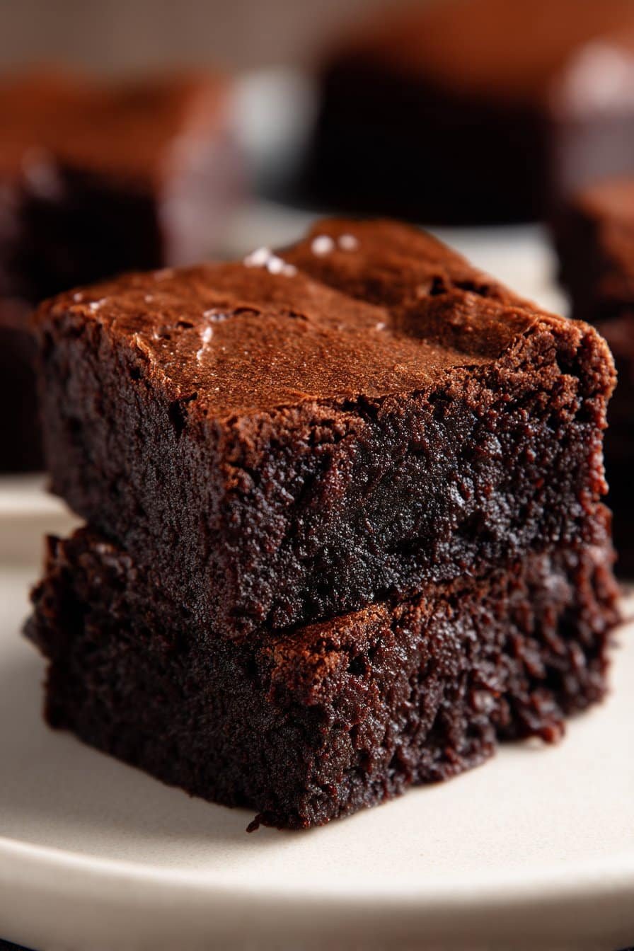 Greek Yogurt Brownies serving