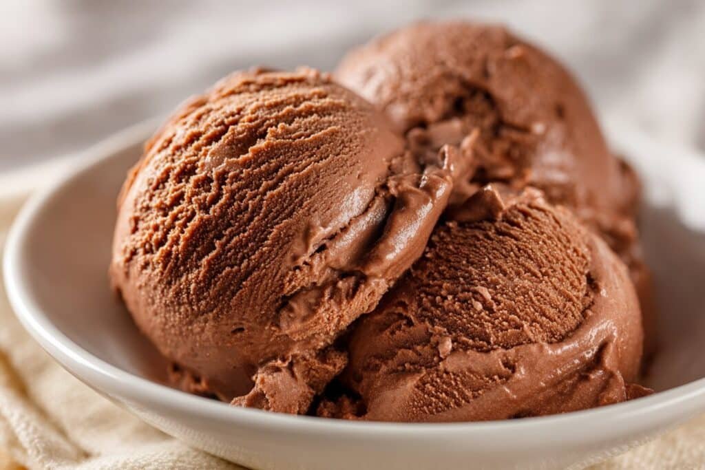 Creamy Chocolate Cottage Cheese Ice Cream featured