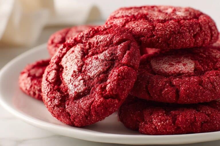Red Velvet Cheesecake Cookies featured