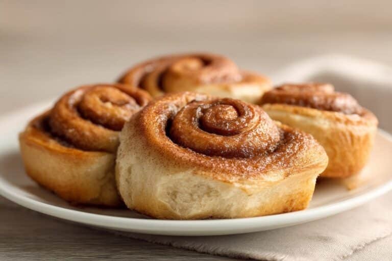 Banana Bread Cinnamon Rolls with Cream Cheese Frosting featured