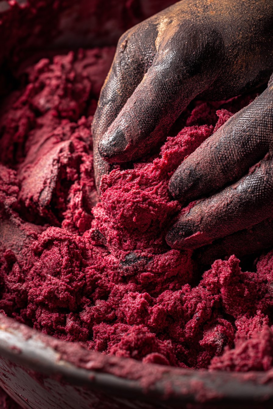 Red Velvet Edible Cookie Dough instructions process