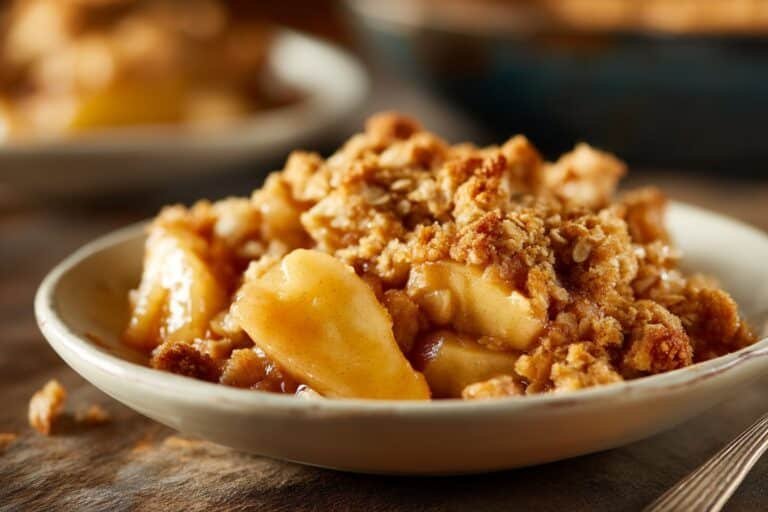 High Protein Apple Crisp featured