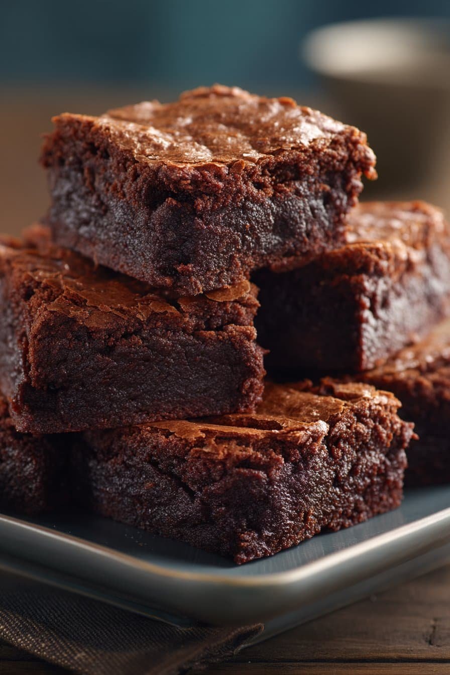 Chocolate Protein Brownies serving