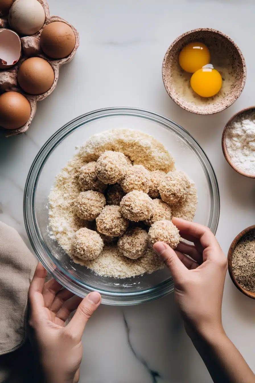 Cheesecake Protein Balls instructions process