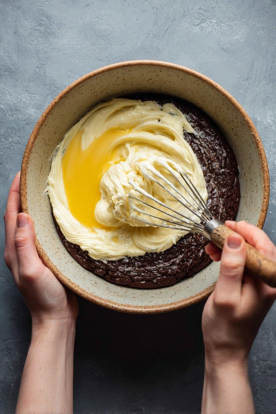 Tiramisu Brownies instructions process