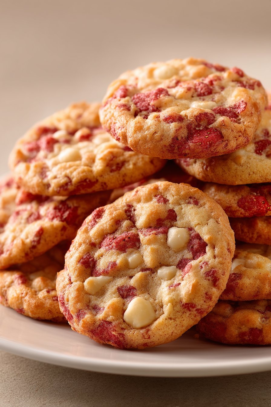 Strawberry Cheesecake Cookies serving