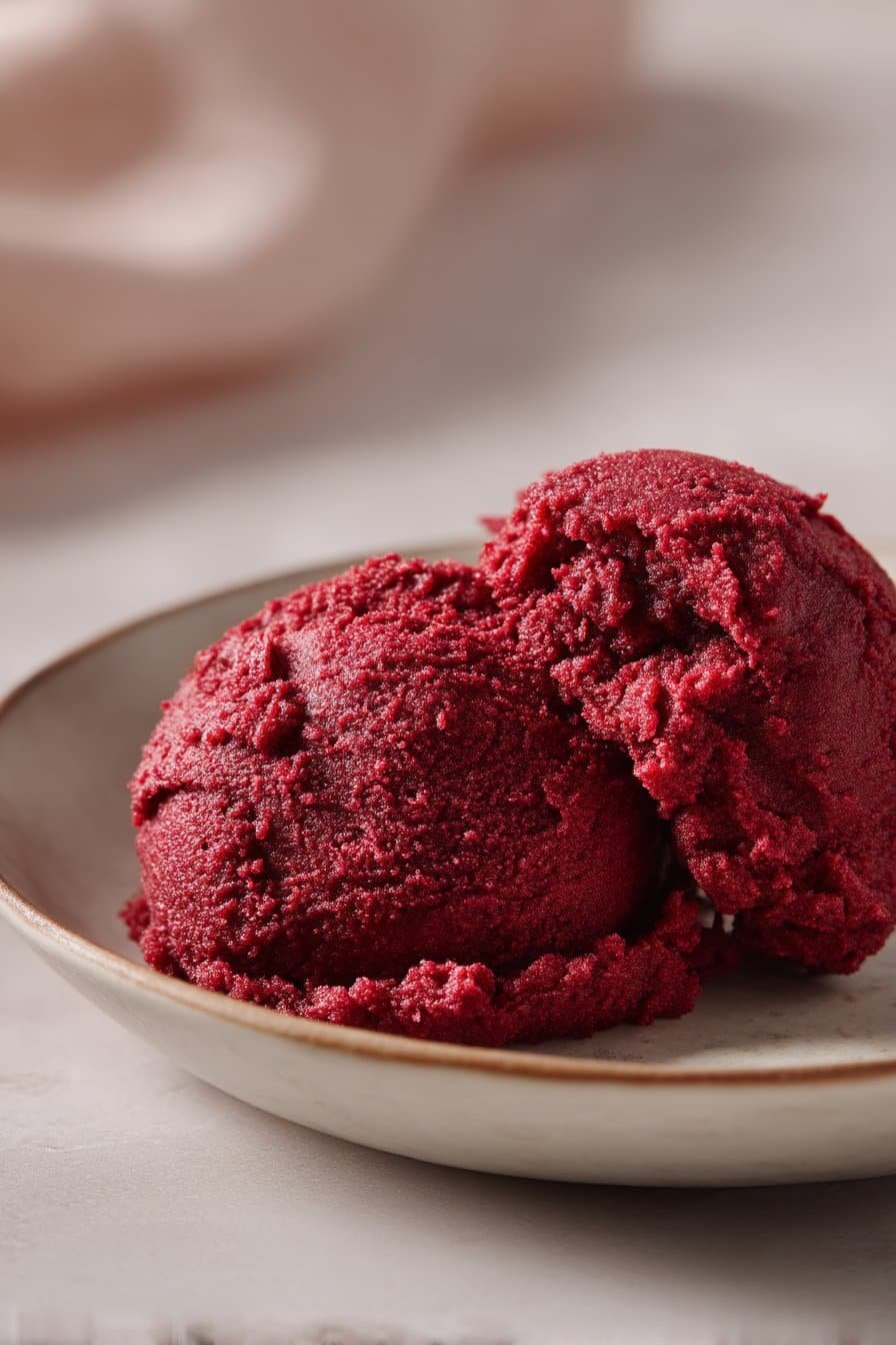 Red Velvet Edible Cookie Dough serving