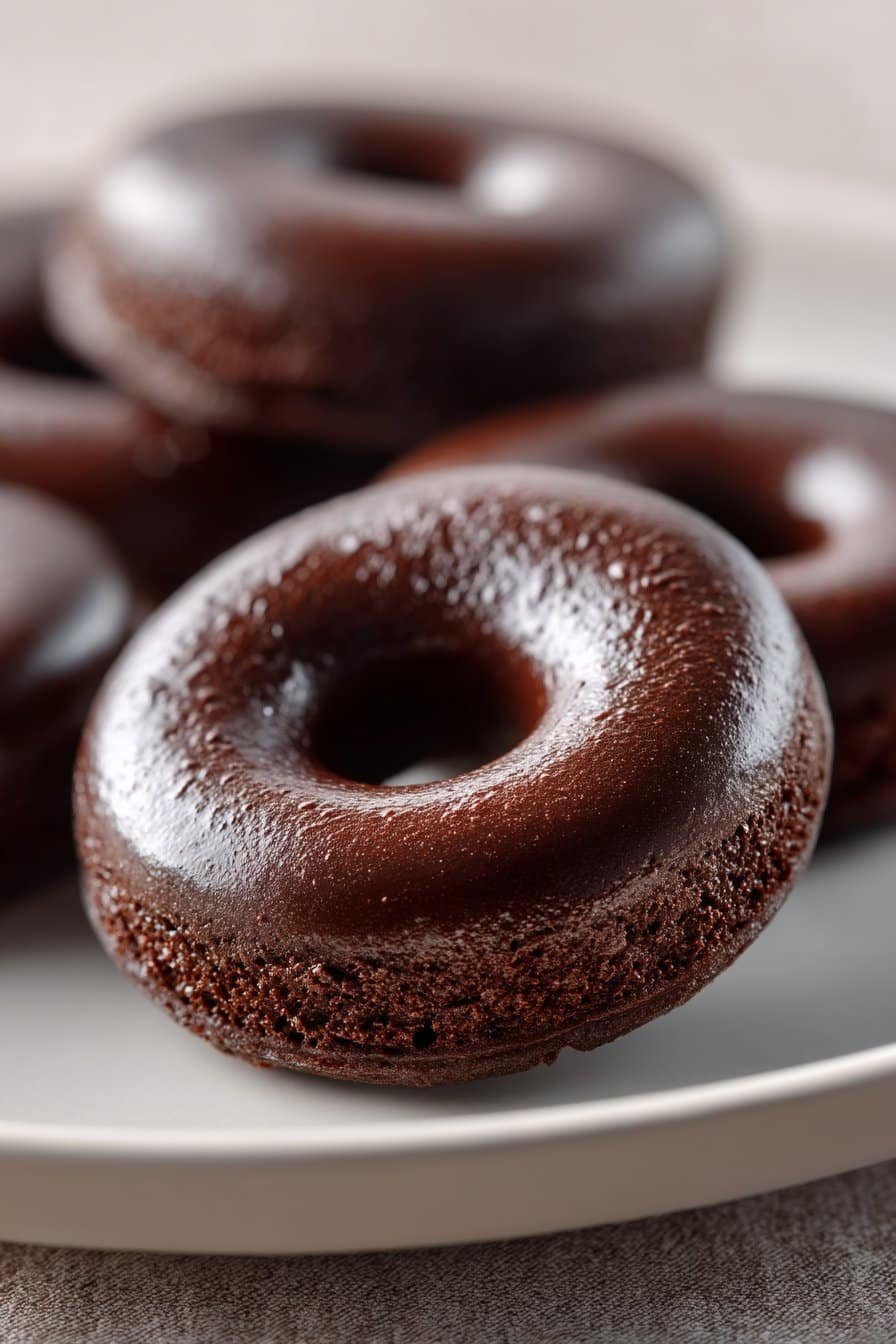 Chocolate Protein Donuts serving