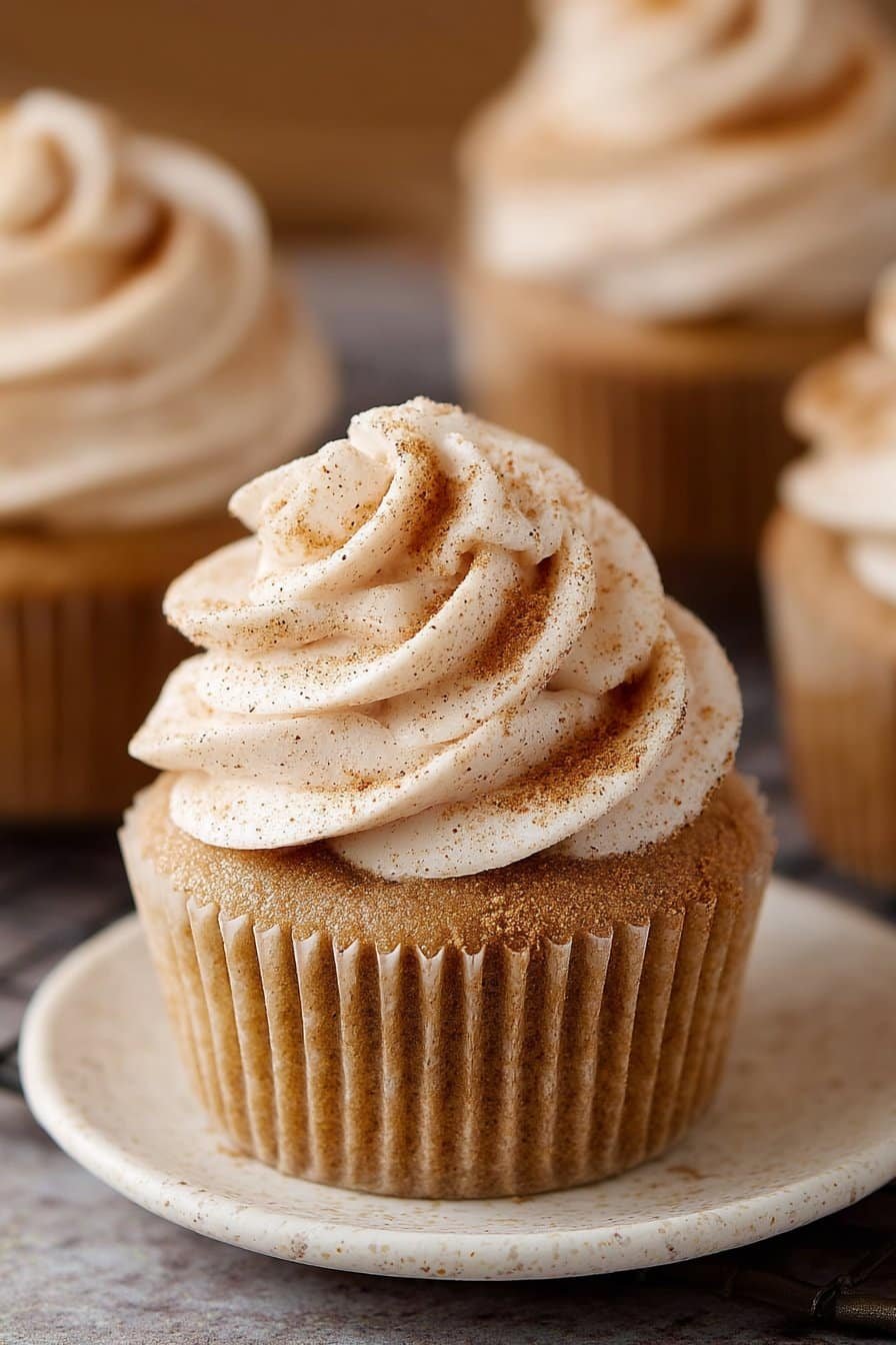 Snickerdoodle Cupcakes serving