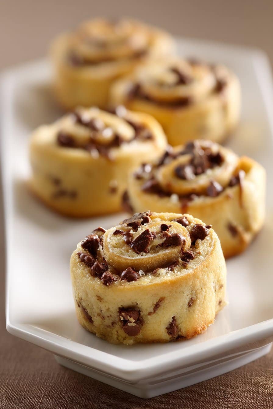 Chocolate Chip Cookie Rolls serving