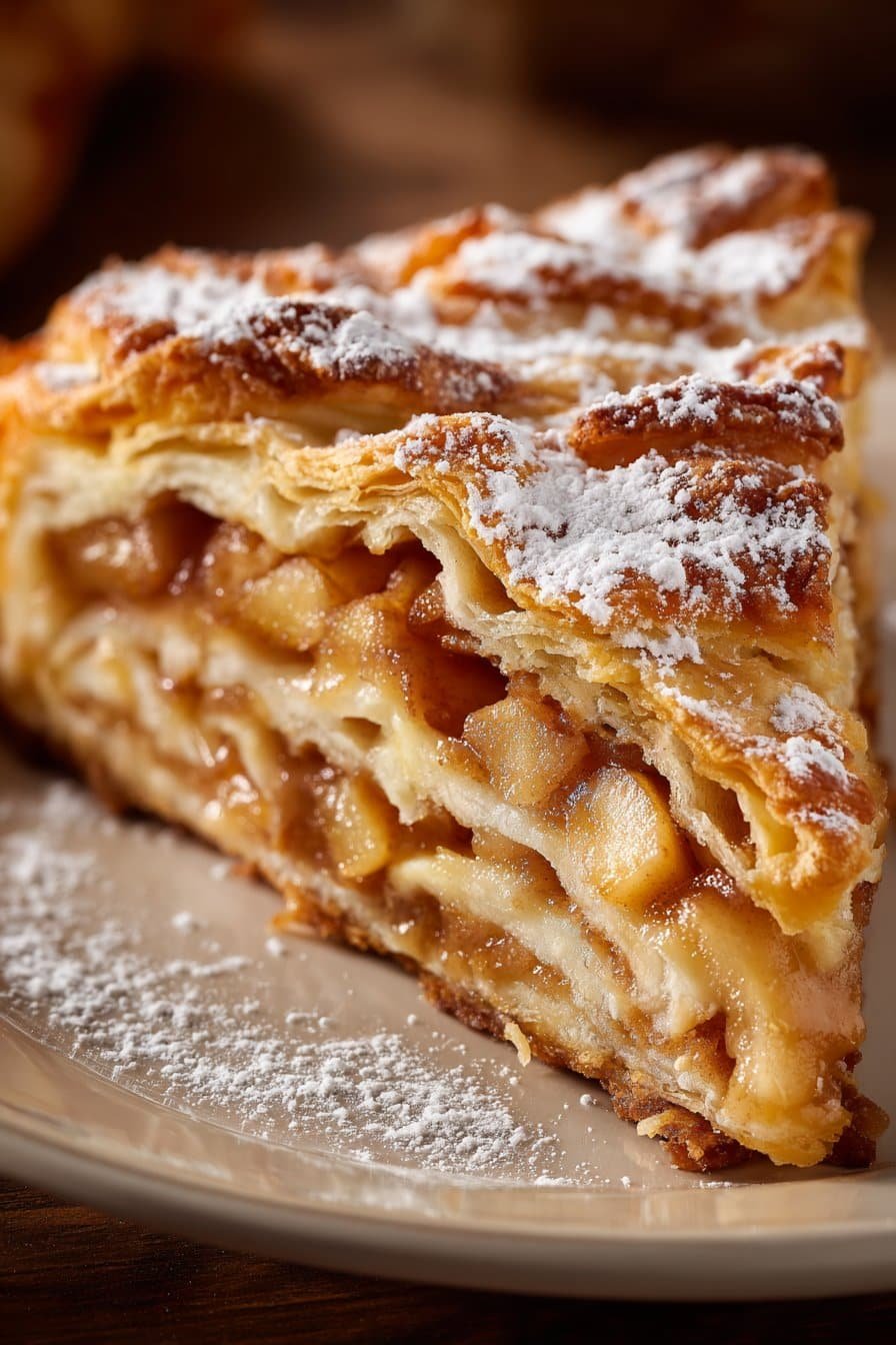 Wisconsin Apple Kringle serving