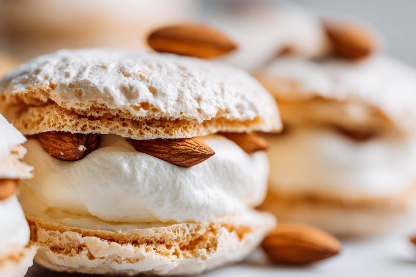 Almond Dacquoise Cream Clouds featured