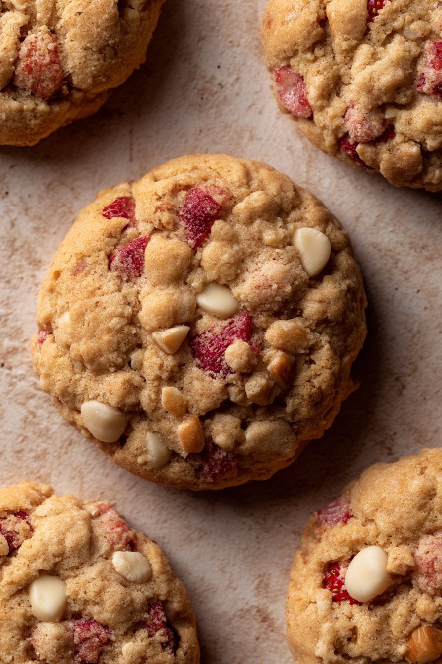 Strawberry Cheesecake Cookies instructions process