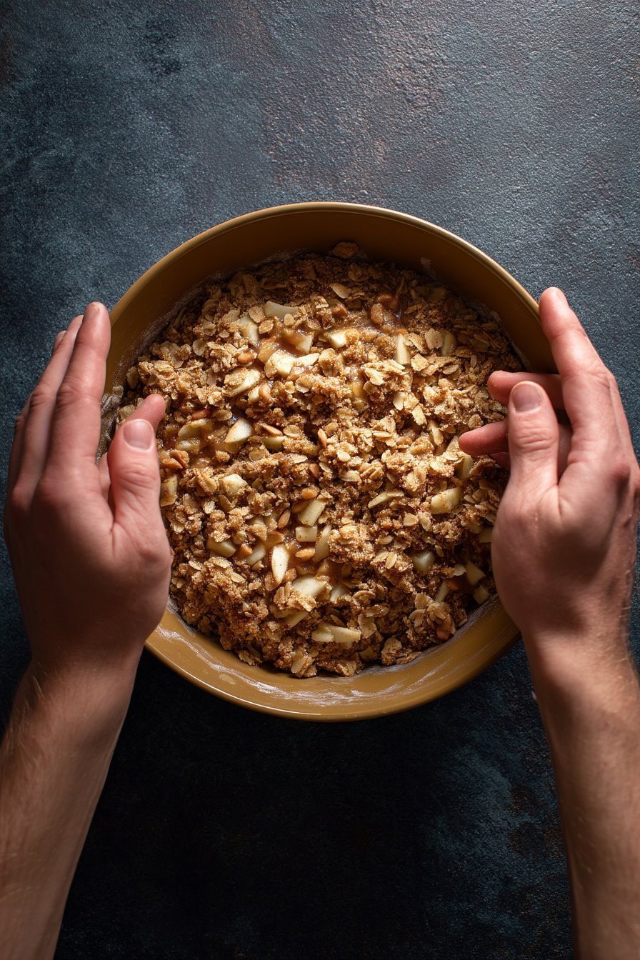 High Protein Apple Crisp instructions process