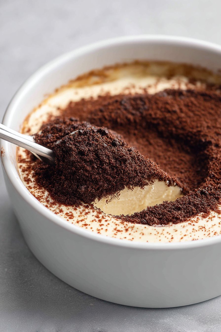 Healthy Oreo Tiramisu instructions process