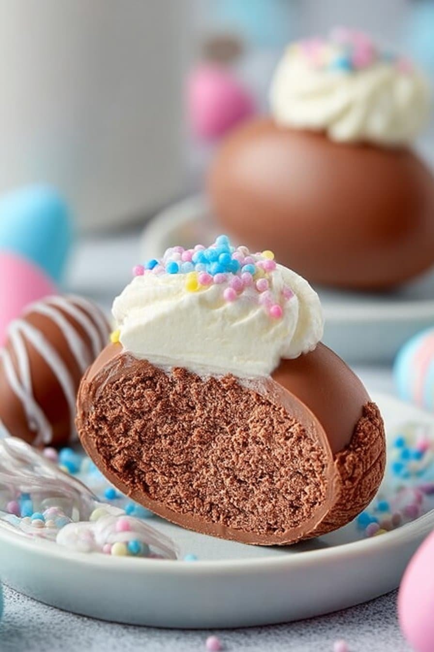 Nutella Cream Eggs serving