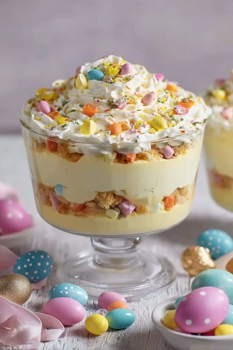 Easter Trifle Dessert serving
