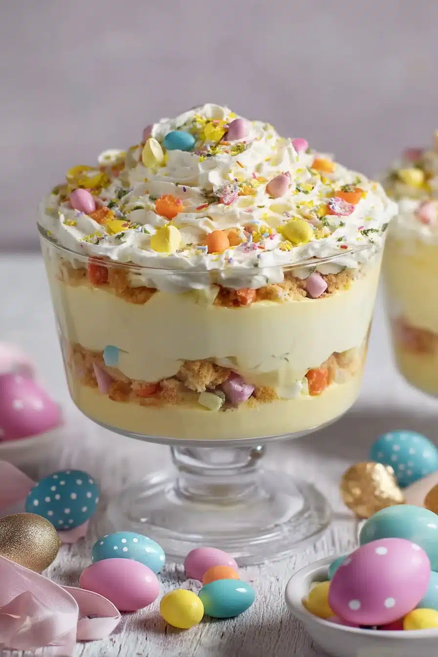 Easter Trifle Dessert serving