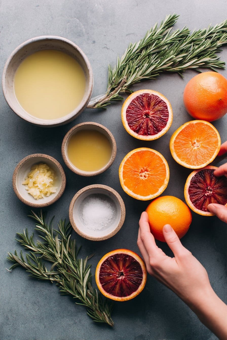 Blood Orange & Rosemary Citrus Cupcakes instructions process