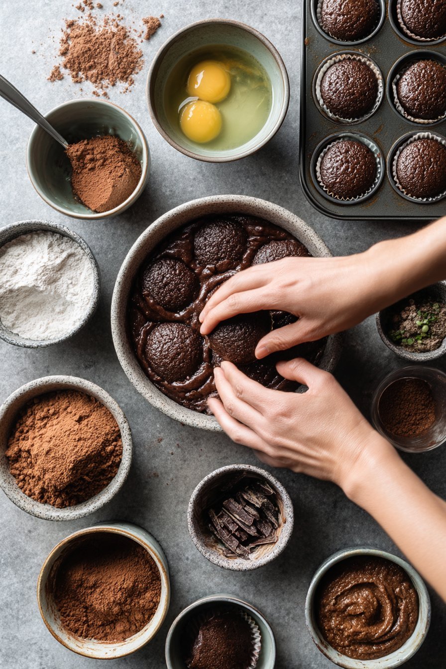 Cadbury Brownie Bites instructions process