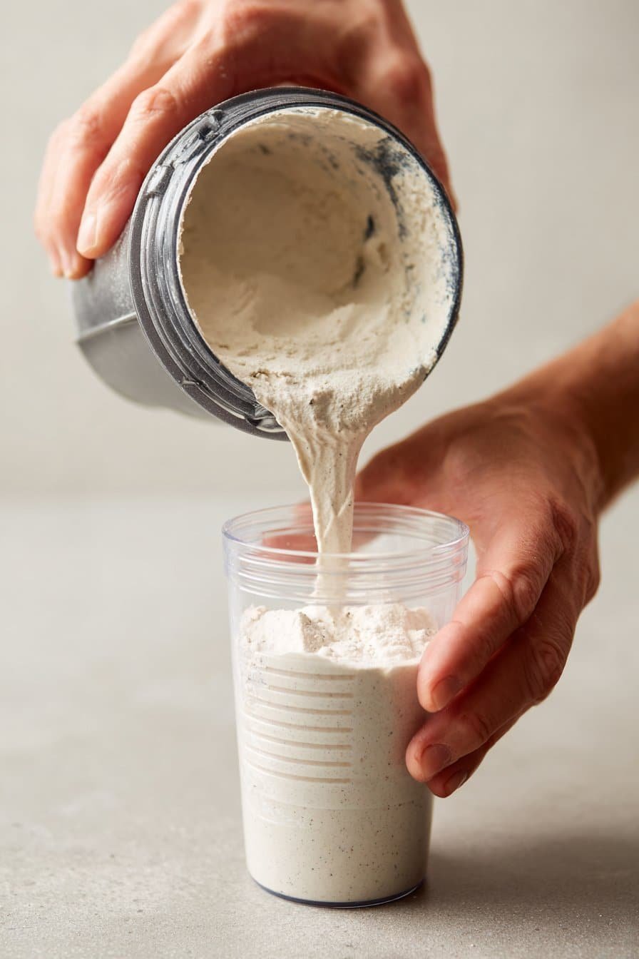 Cookies and Cream Ninja Creami Protein Ice Cream instructions process