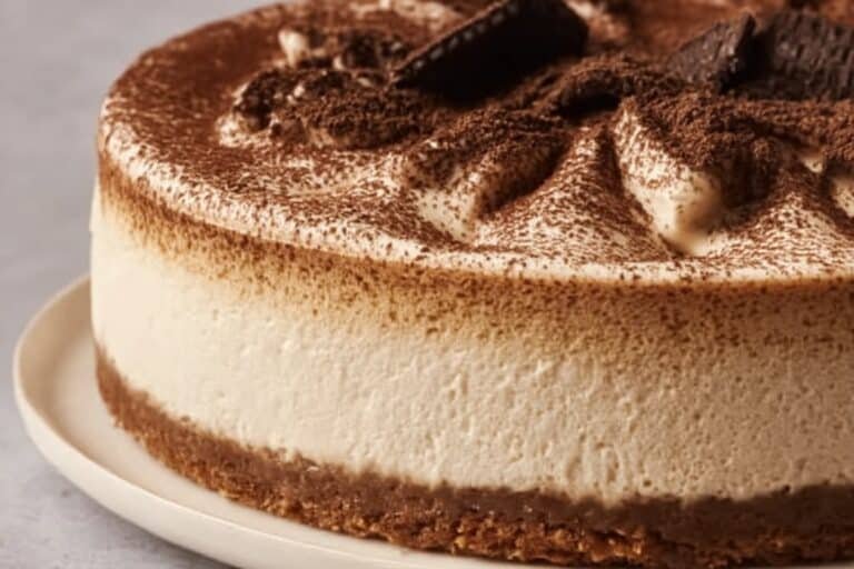 Tiramisu Cold Brew Coffee Cheesecake featured