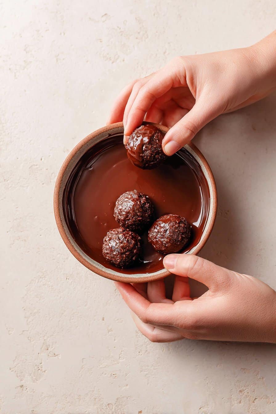 Cherry Bourbon Balls instructions process