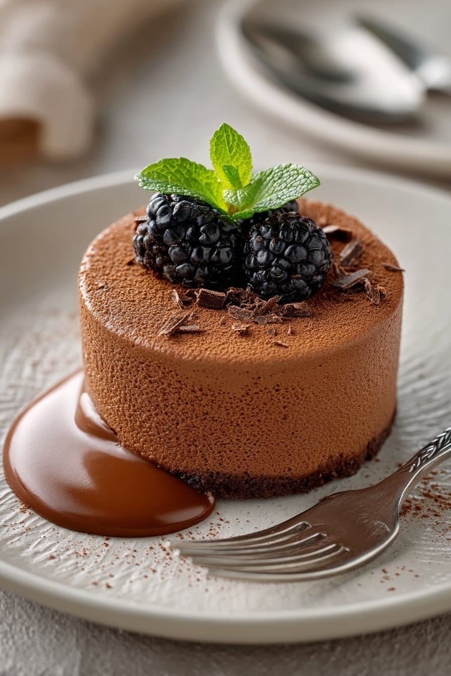 Chocolate Protein Mousse serving