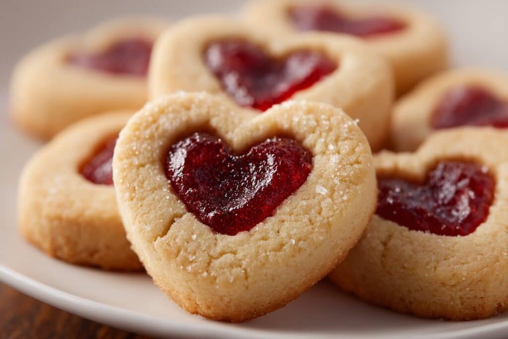 Thumbprint Heart Cookies featured