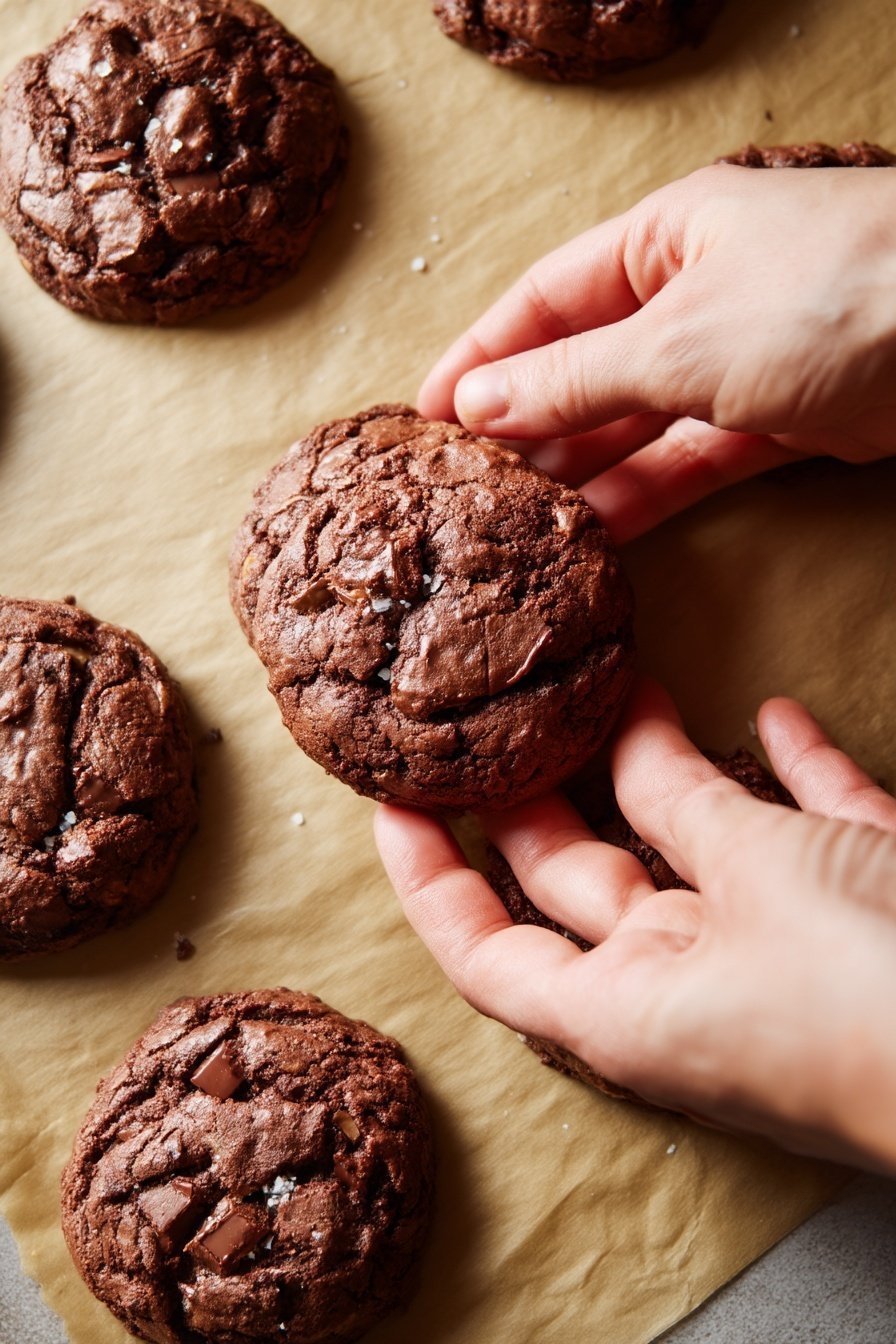 Chocolate Strawberry Cookies instructions process