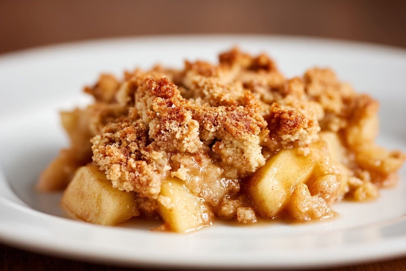High Protein Apple Crisp featured