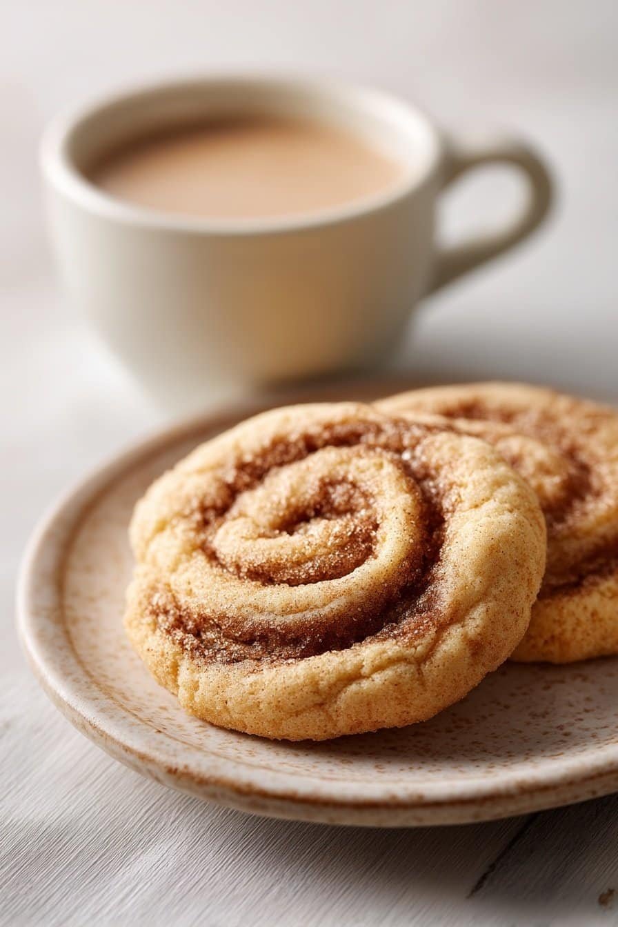 Cinnamon Roll Sugar Cookies serving