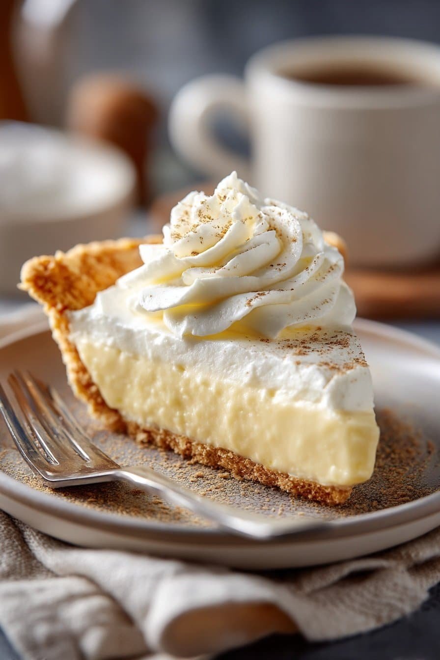 Eggnog Pie serving