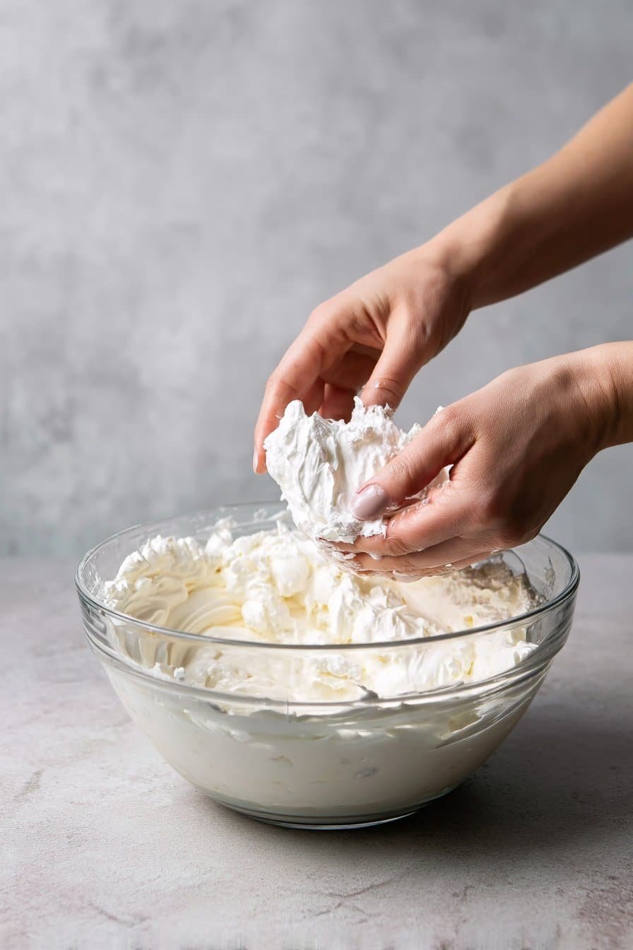 Peach Whipped Cream instructions process