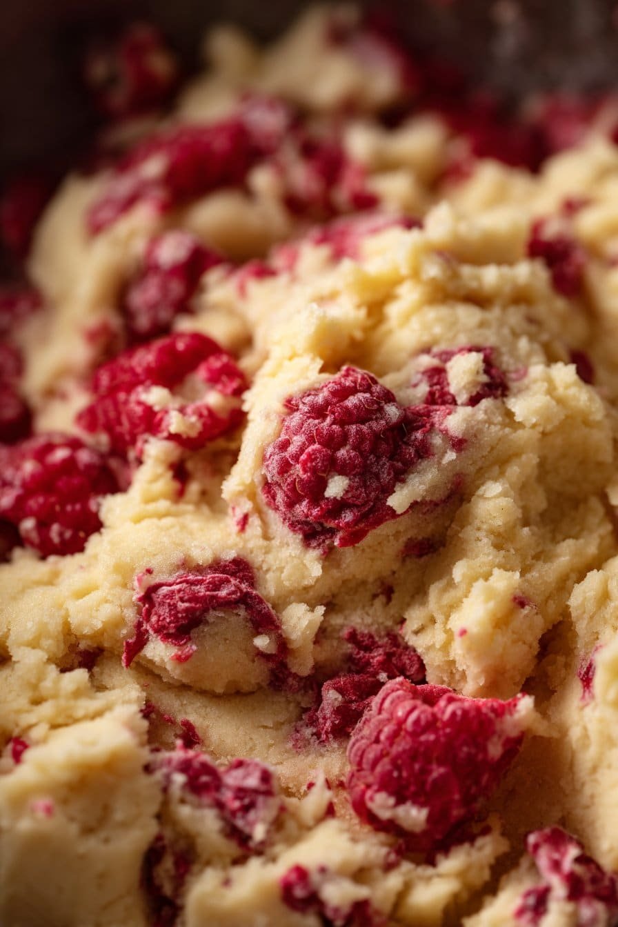 Raspberry Lemon Chewy Butter Cookies instructions process