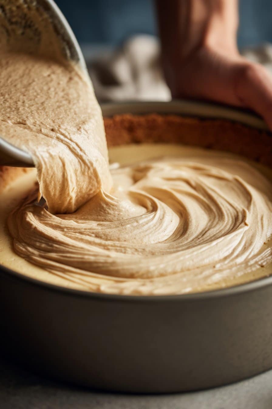 Baileys Irish Cream Cheesecake instructions process