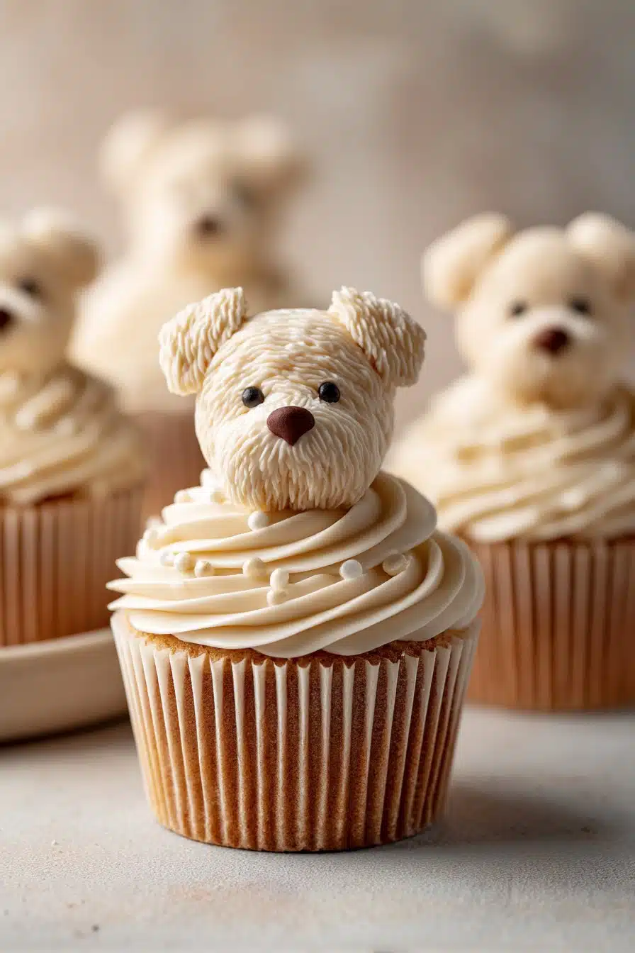 Dog Cupcakes serving