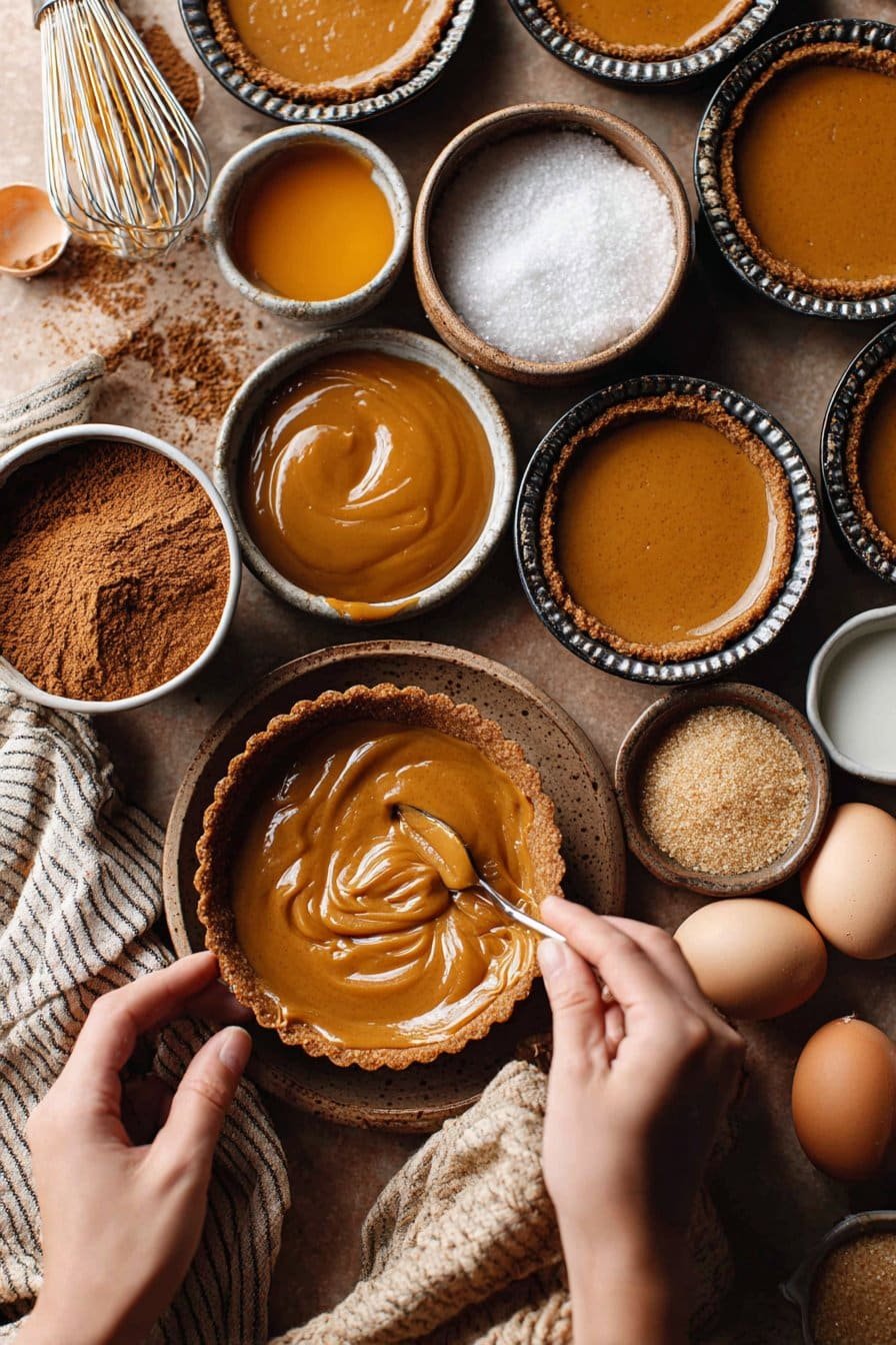 Mini Biscoff Cheesecakes instructions process