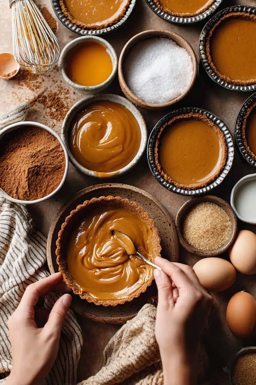 Mini Biscoff Cheesecakes instructions process