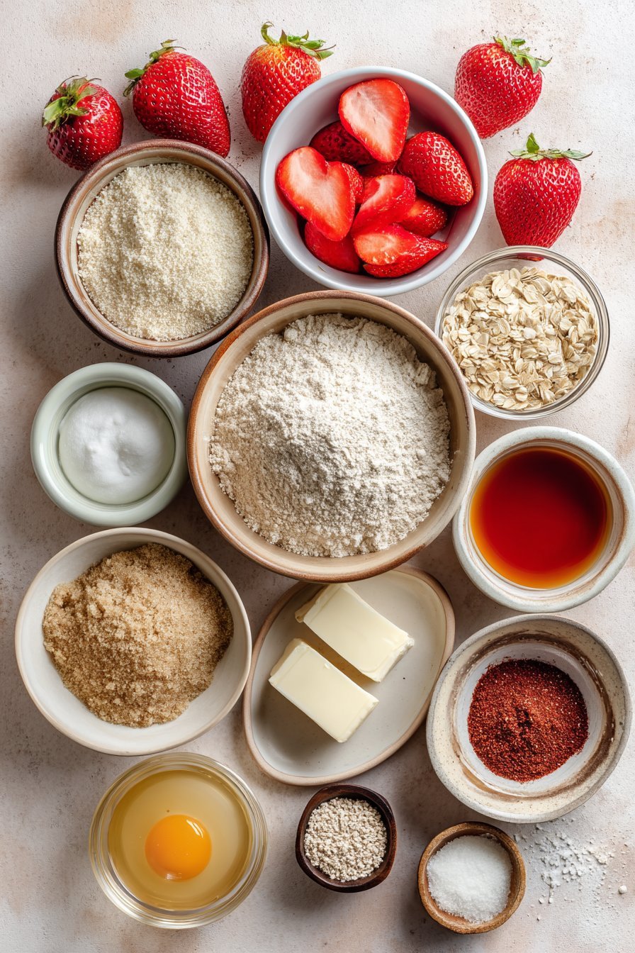 Strawberry Protein Muffins instructions process