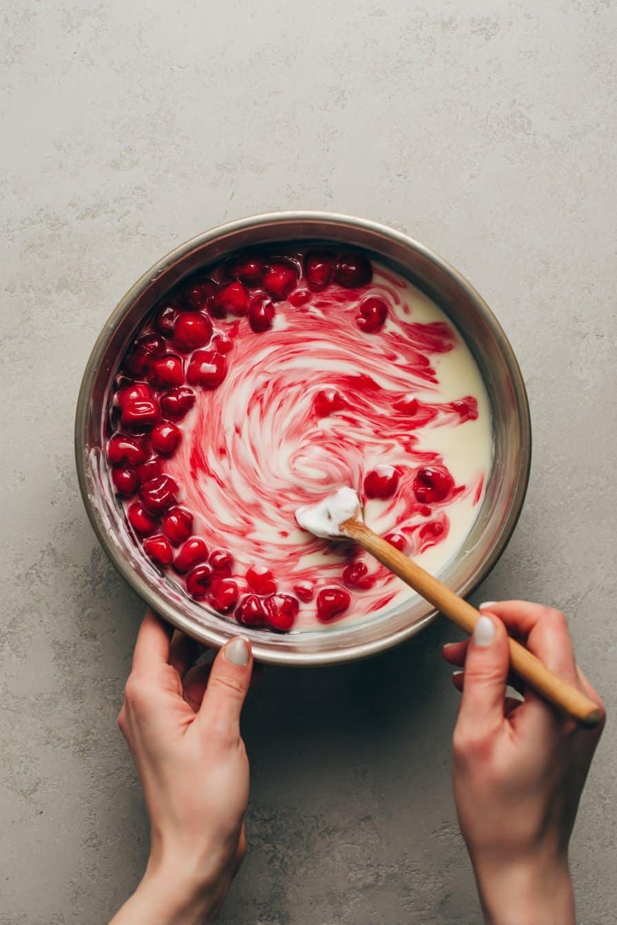 Mini Cherry Cheesecake Tacos instructions process